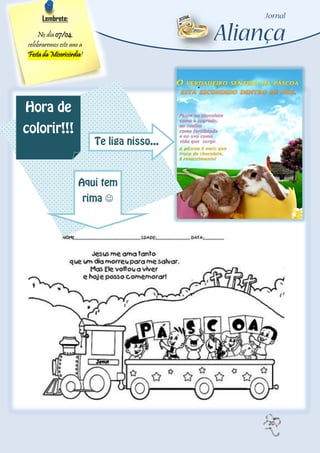 Lembrete:

    No dia 07/04,
celebraremos este ano a
Festa da Misericórdia!




                          




                              20
 