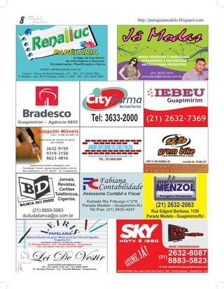 8   http://paroquiamodelo.blogspot.com
 