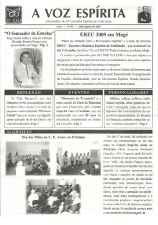 Jornal A Voz Espírita ano I nº 3