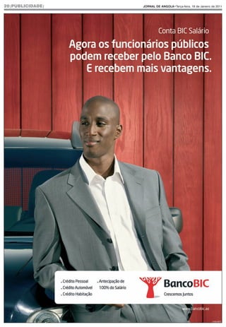 20|PUBLICIDADE|   JORNAL DE ANGOLA•Terça-feira, 18 de Janeiro de 2011




                                                              (103.427)
 
