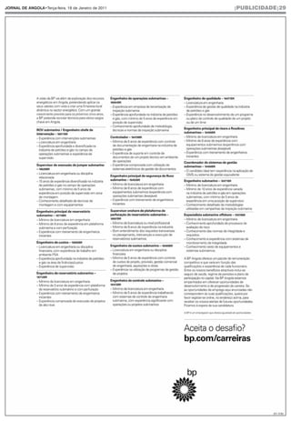 JORNAL DE ANGOLA•Terça-feira, 18 de Janeiro de 2011   |PUBLICIDADE|29




                                                                 (51.318)
 