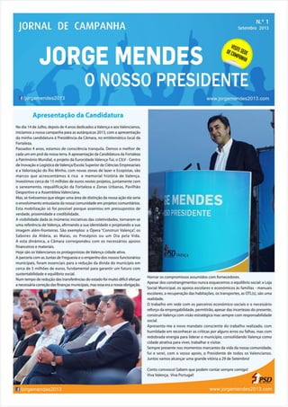 Jornal de Campanha - Jorge Mendes