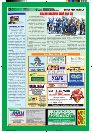 Editorial______________                                         DIA DO DESAFIO SERÁ DIA 25
                               ...