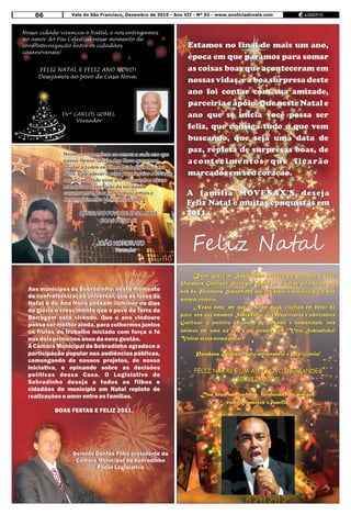 06   Vale do São Francisco, Dezembro de 2010 - Ano VII - Nº 92 - www.anoticiadovale.com
 