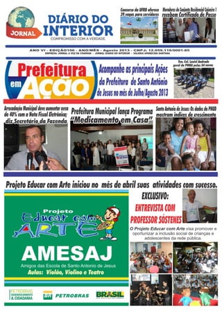 Jornal diario do interior   agosto