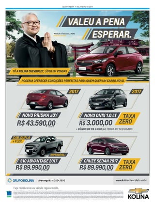 QUARTA-FEIRA, 11 DE JANEIRO DE 2017
 