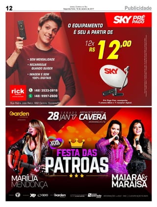 12 PublicidadeJornal Correio do Sul
Segunda-Feira, 16 de Janeiro de 2017
 