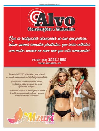 SEGUNDA-FEIRA, 23 DE JANEIRO DE 2017
 