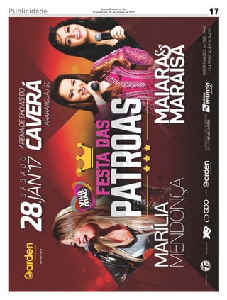 17Publicidade Jornal Correio do Sul
Quarta-Feira, 25 de Janeiro de 2017
 