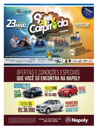 SEGUNDA-FEIRA, 18 DE MAIO DE 2015
 