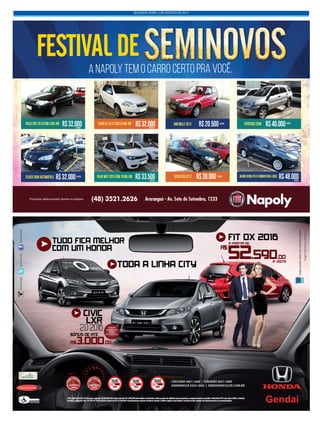 SEGUNDA-FEIRA, 3 DE AGOSTO DE 2015
 