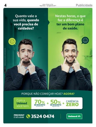 4 PublicidadeJornal Correio do Sul
Terça-Feira, 1° de Agosto de 2017
 