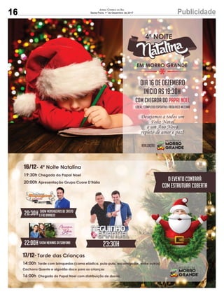 16 PublicidadeJornal Correio do Sul
Sexta-Feira, 1° de Dezembro de 2017
 