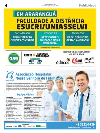 4 PublicidadeJornal Correio do Sul
Sexta-Feira, 2 de Março de 2018
 