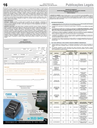 16 Publicações LegaisJornal Correio do Sul
Segunda-Feira, 2 de Julho de 2018
 