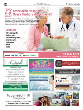 12 PublicidadeJornal Correio do Sul
Segunda-Feira, 2 de Outubro de 2017
 