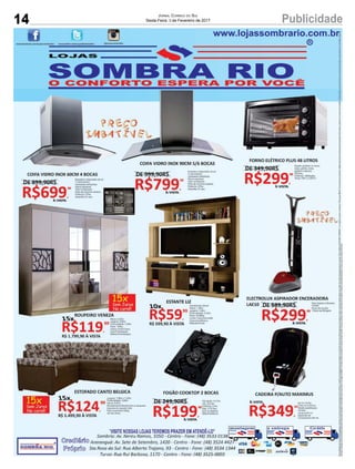 14 PublicidadeJornal Correio do Sul
Sexta-Feira, 3 de Fevereiro de 2017
 