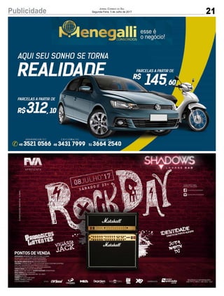 21Publicidade Jornal Correio do Sul
Segunda-Feira, 3 de Julho de 2017
 