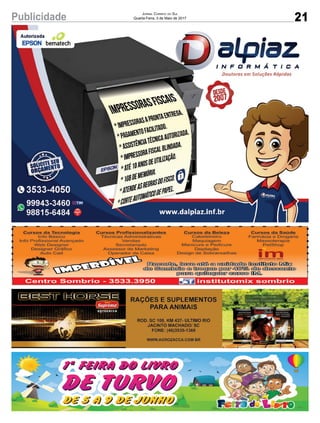 21Publicidade Jornal Correio do Sul
Quarta-Feira, 3 de Maio de 2017
 