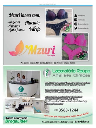 QUARTA-FEIRA, 3 DE MAIO DE 2017
 