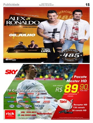 15Publicidade Jornal Correio do Sul
Terça-Feira, 4 de Julho de 2017
 