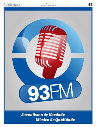 17Publicidade Jornal Correio do Sul
Sexta-Feira, 4 de Maio de 2018
 