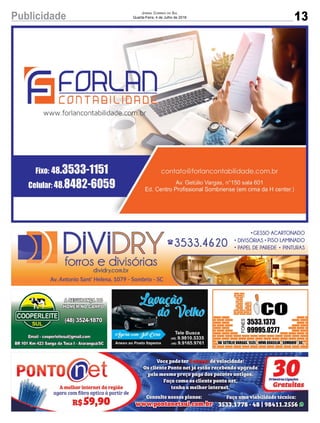 13Publicidade Jornal Correio do Sul
Quarta-Feira, 4 de Julho de 2018
 