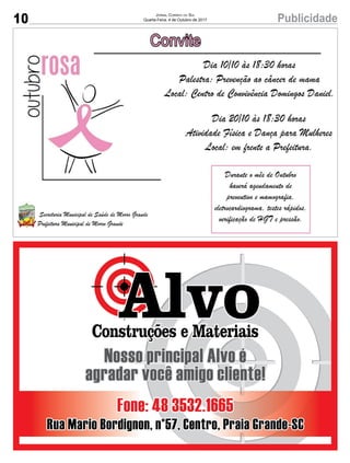 10 PublicidadeJornal Correio do Sul
Quarta-Feira, 4 de Outubro de 2017
 