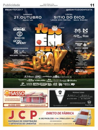 11Publicidade Jornal Correio do Sul
Quarta-Feira, 4 de Outubro de 2017
 