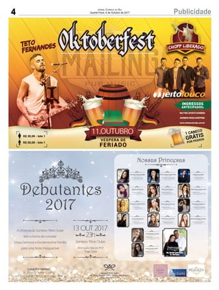 4 PublicidadeJornal Correio do Sul
Quarta-Feira, 4 de Outubro de 2017
 