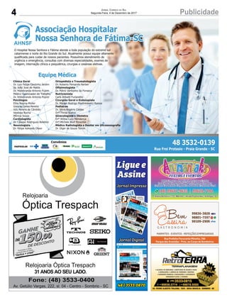 4 PublicidadeJornal Correio do Sul
Segunda-Feira, 4 de Dezembro de 2017
 