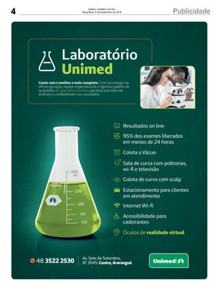 4 PublicidadeJornal Correio do Sul
Terça-feira, 4 de Dezembro de 2018
 