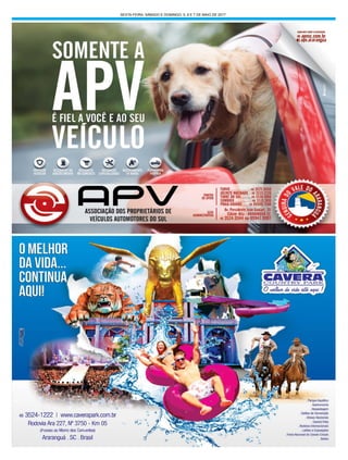 SEXTA-FEIRA, SÁBADO E DOMINGO, 5, 6 E 7 DE MAIO DE 2017
 