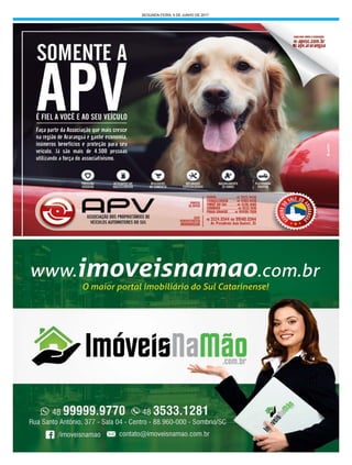 SEGUNDA-FEIRA, 5 DE JUNHO DE 2017
 