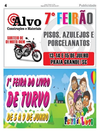 4 PublicidadeJornal Correio do Sul
Segunda-Feira, 5 de Junho de 2017
 