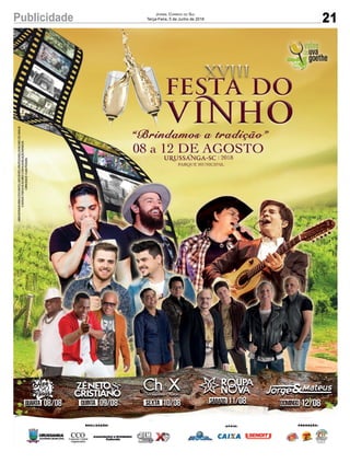 21Publicidade Jornal Correio do Sul
Terça-Feira, 5 de Junho de 2018
 