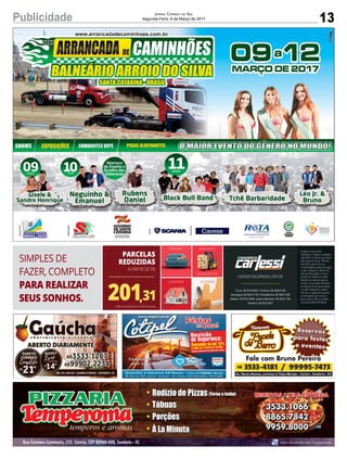 13Publicidade Jornal Correio do Sul
Segunda-Feira, 6 de Março de 2017
 