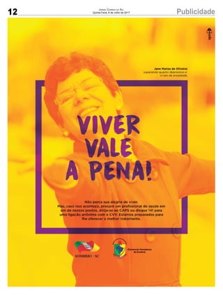 12 PublicidadeJornal Correio do Sul
Quinta-Feira, 6 de Julho de 2017
 