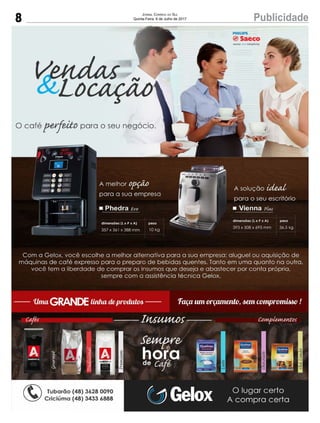 8 PublicidadeJornal Correio do Sul
Quinta-Feira, 6 de Julho de 2017
 