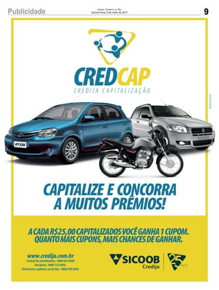 9Publicidade Jornal Correio do Sul
Quinta-Feira, 6 de Julho de 2017
IMAGEMILUSTRATIVA.
 