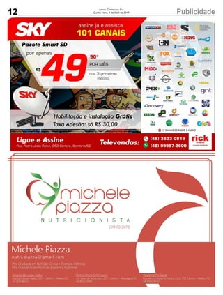 12 PublicidadeJornal Correio do Sul
Quinta-Feira, 6 de Abril de 2017
 