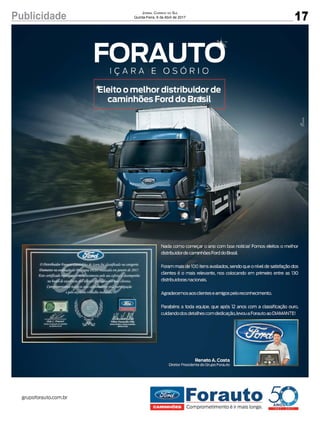 17Publicidade Jornal Correio do Sul
Quinta-Feira, 6 de Abril de 2017
 