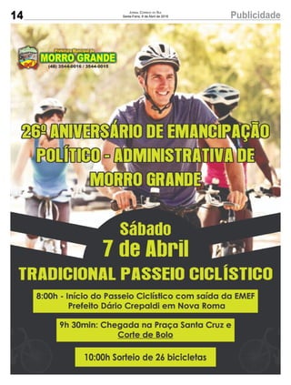 14 PublicidadeJornal Correio do Sul
Sexta-Feira, 6 de Abril de 2018
 