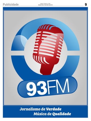 9Publicidade Jornal Correio do Sul
Sexta-Feira, 6 de Abril de 2018
 