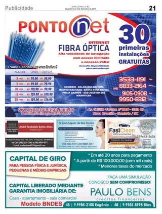 21Publicidade Jornal Correio do Sul
Quarta-Feira, 6 de Setembro de 2017
 