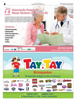 4 PublicidadeJornal Correio do Sul
Sexta-Feira, 6 de Outubro de 2017
 