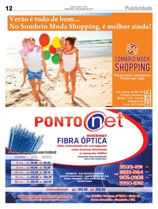 12 PublicidadeJornal Correio do Sul
Terça-Feira, 7 de Fevereiro de 2017
 