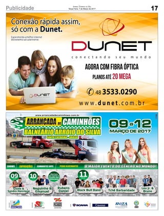 17Publicidade Jornal Correio do Sul
Terça-Feira, 7 de Março de 2017
 