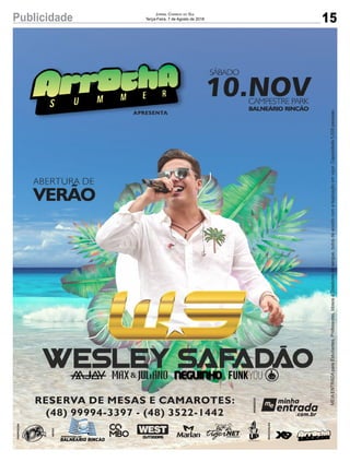 15Publicidade Jornal Correio do Sul
Terça-Feira, 7 de Agosto de 2018
 