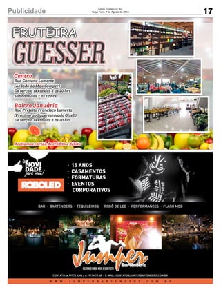 17Publicidade Jornal Correio do Sul
Terça-Feira, 7 de Agosto de 2018
 